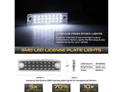 License Plate LED Lights For 2003-2024 Toyota 4Runner