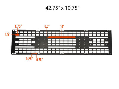 MOLLE Panel for Prinsu Roof Rack