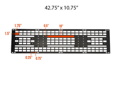 Victory 4x4 Roof Rack Mounted MOLLE Gear Panel