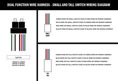 Wiring Harness for Dual Function Light Bar