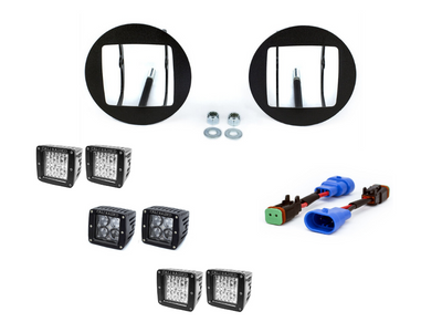 LED Fog Light Pod Replacements Brackets Kit For 2005-2011 Toyota Tacoma