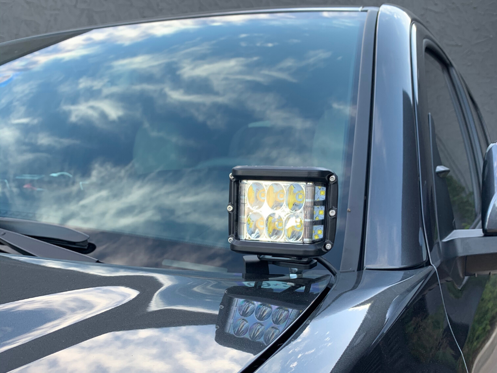 2016-2022 Toyota Tacoma Low Profile Ditch Light Brackets Kit